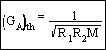 (G_{A})_{th}=\frac{1}{\sqrt{R_{1}R_{2}M}}